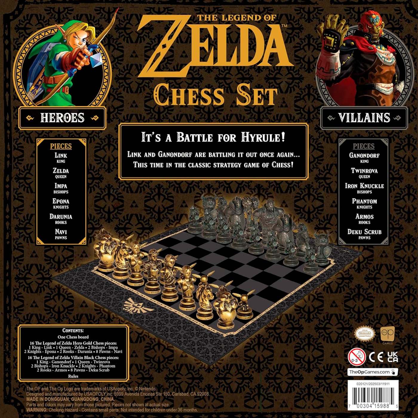AJEDREZ LEYENDA DE ZELDA - JUEGO MESA