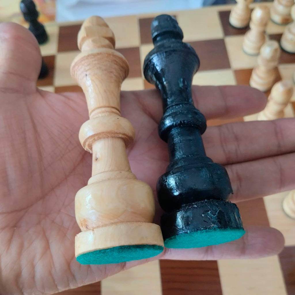 AJEDREZ ARTESANAL MADERA 40CM