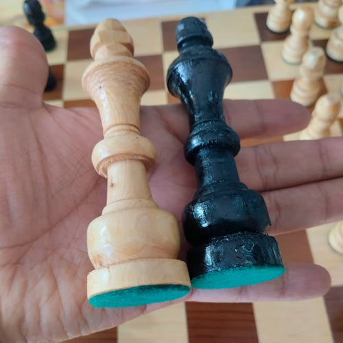 AJEDREZ ARTESANAL MADERA 40CM