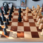 AJEDREZ ARTESANAL MADERA 40CM