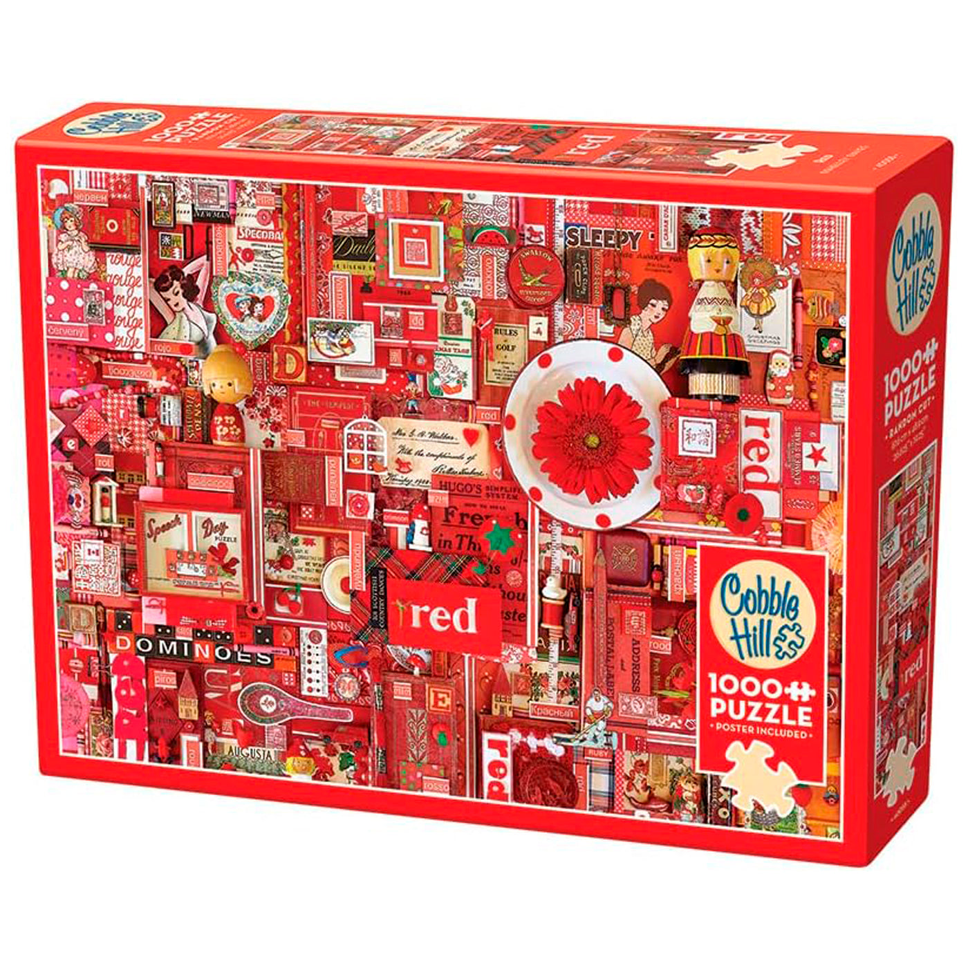 COLLAGE ROJO - ROMPECABEZAS 1000 PZS