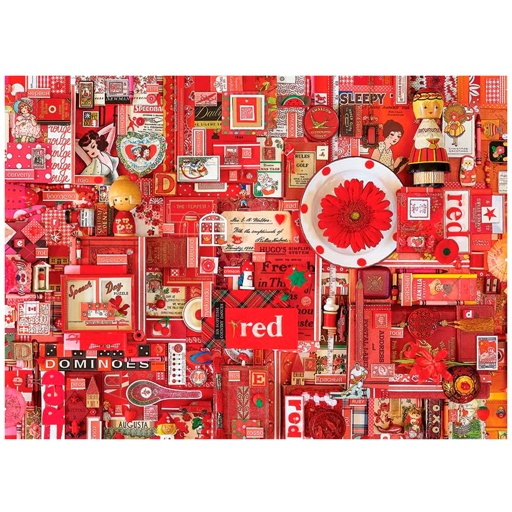 COLLAGE ROJO - ROMPECABEZAS 1000 PZS