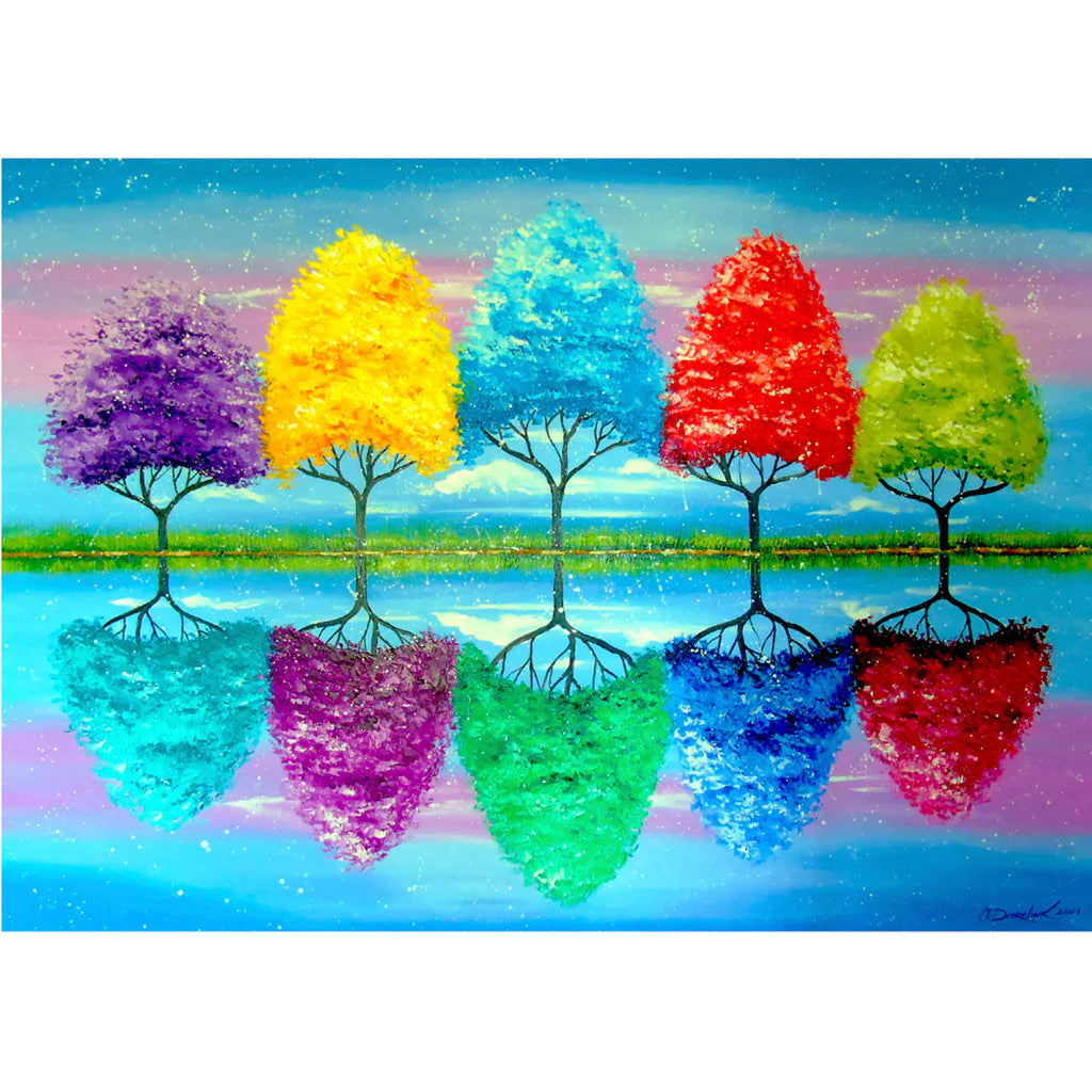 ARBOLES COLORES - Rompecabezas 100pzs
