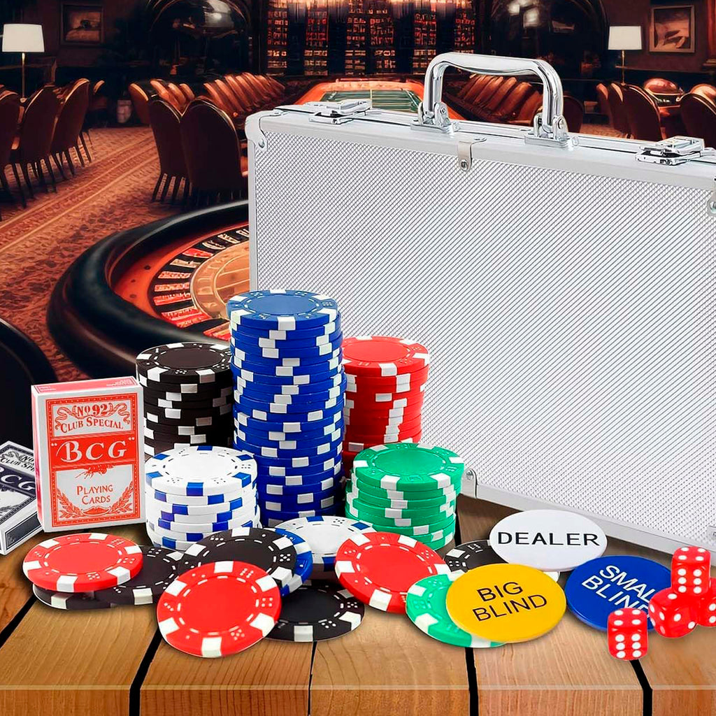 MALETIN POKER 300 FICHAS