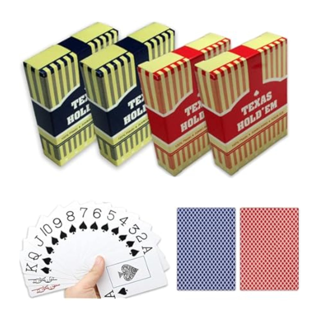 Texas baraja poker 100% plastico Jumbo