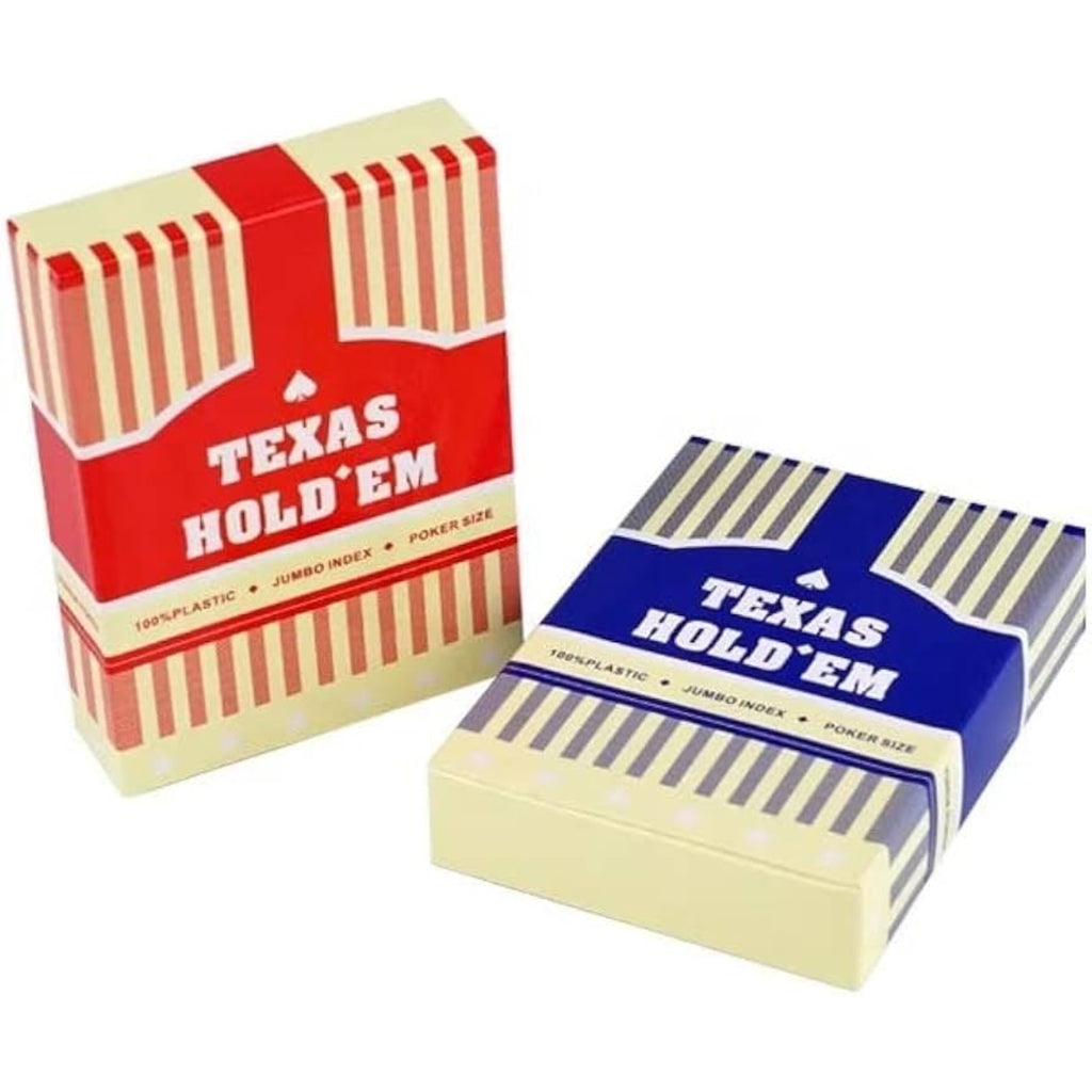 Texas baraja poker 100% plastico Jumbo