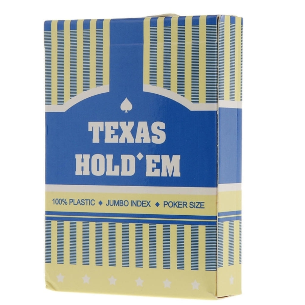 Texas baraja poker 100% plastico Jumbo