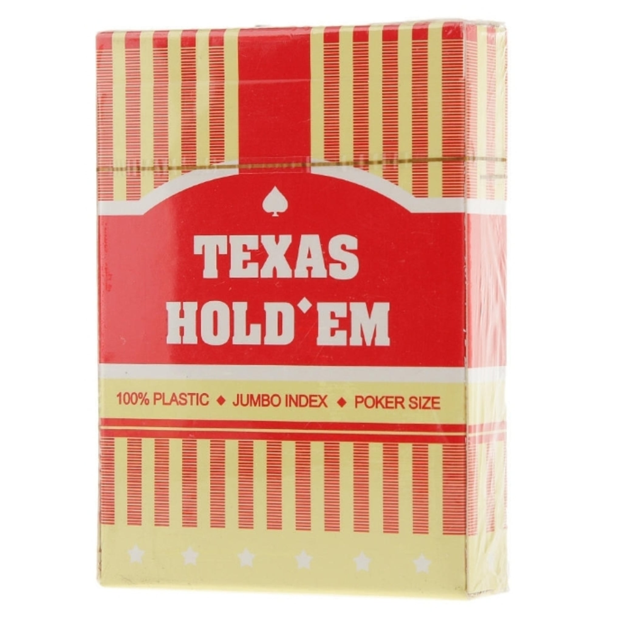 Texas baraja poker 100% plastico Jumbo
