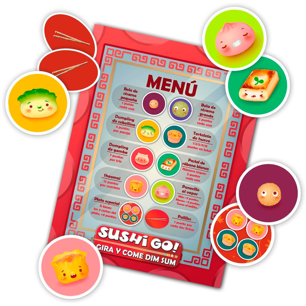 SUSHI GO GIRA Y COME DIM SUM - JUEGO DE MESA