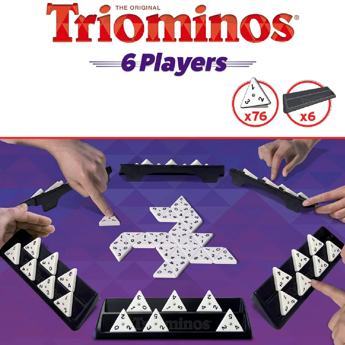 TRIOMINOS 6 JUGADORES - JUEGO MESA FICHAS